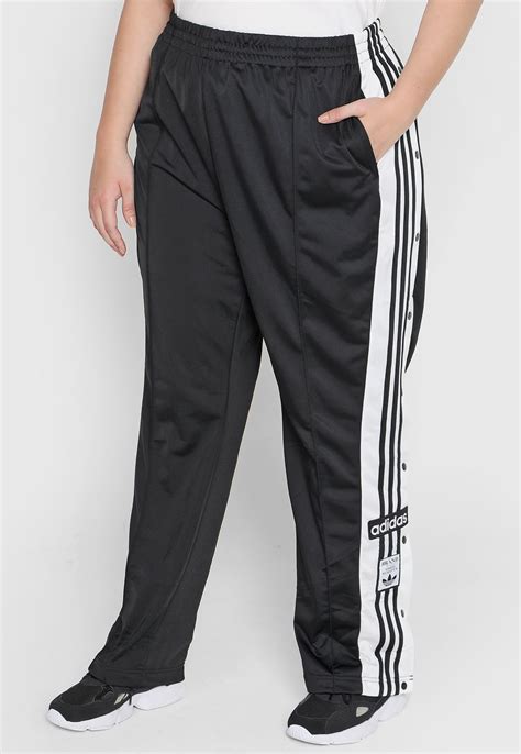 calça adidas originals reta adibreak pretas e brancas